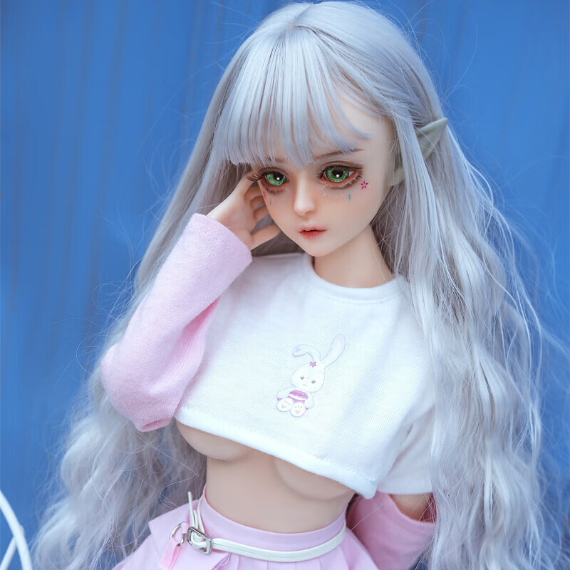 卧娜尼60cm全硅胶实体娃娃真人版可插入bjd二次元情趣关节骨架硅胶