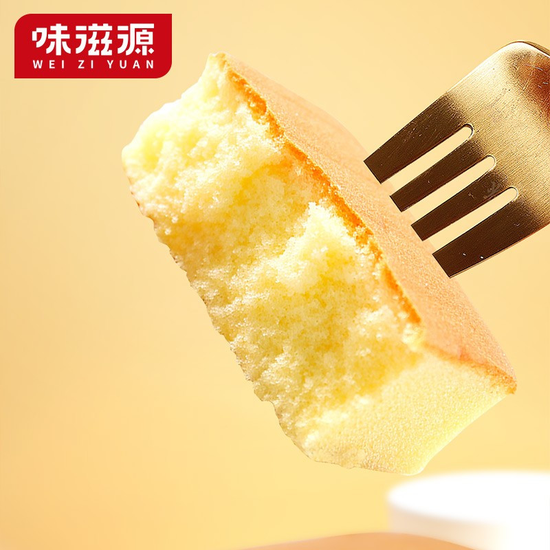 味滋源 纯蛋糕 西式营养鸡蛋糕 早餐手撕面包 手工纯蛋糕 纯蛋糕 400g/箱 2箱