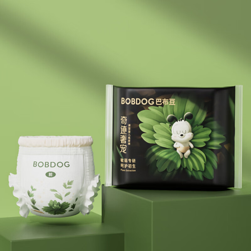 巴布豆（BOBDOG）【老爸抽检】奇迹奢宠拉拉裤试用装L码6片(9-14kg)植萃舒敏属于什么档次？