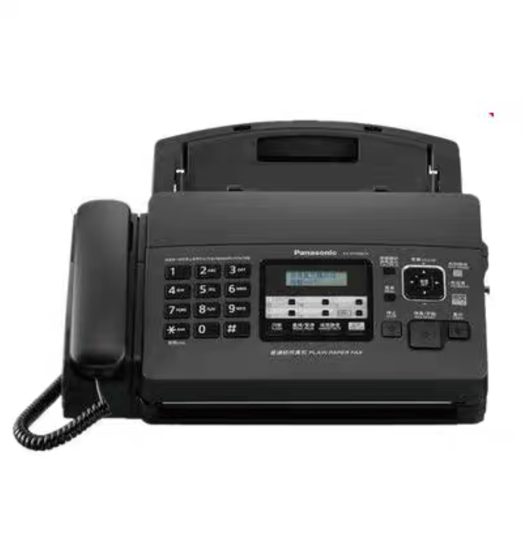 kx-fp7009cn普通纸传真机a4纸中文显示传真机复印电话一体机 黑色