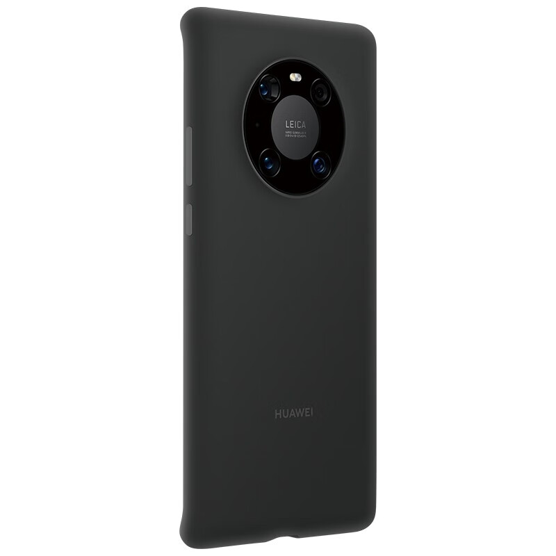 huawei 原装mate40 pro 硅胶保护壳手机壳(玻璃背盖版专用)玄岩黑