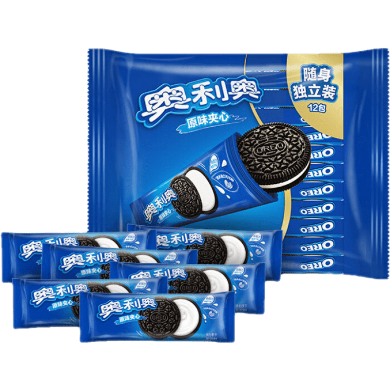 奥利奥夹心饼干原味独立包装休闲网红零食办公室食品 349g 原味