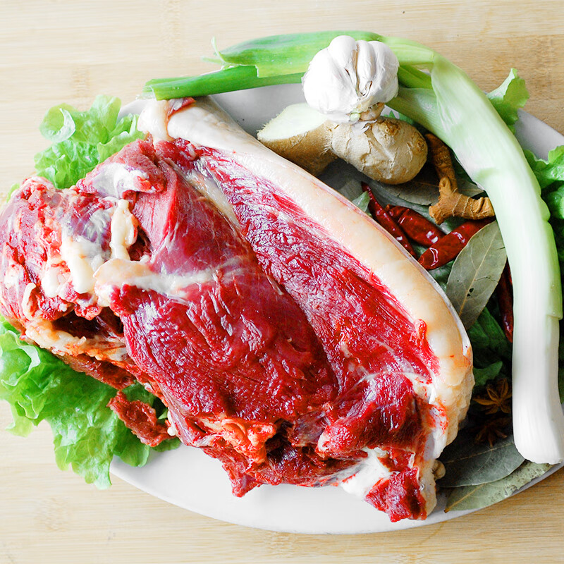 正宗鲜驴肉农家散养驴肉新鲜现杀生鲜带皮河北特产驴肉500g** 特惠