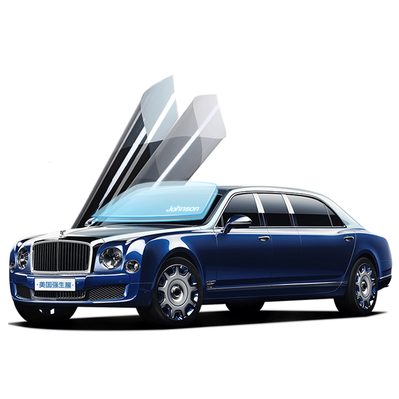 强生汽车贴膜领域系列汽车膜全车膜玻璃隔热膜太阳膜车窗膜防爆陶瓷膜国际品牌 【至尊款】领意全车（前浅后深） 通用