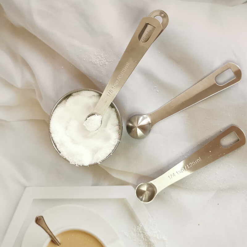 法岚仕邦  1克2g盐勺烘焙奶茶调味匙不锈钢量勺 2g盐方形1.