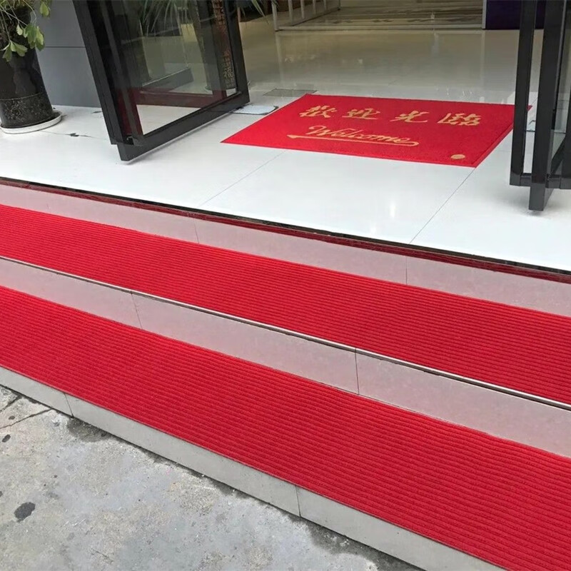 台阶防滑垫 定做加厚双条纹楼梯垫酒店进门室外台阶长条防滑地垫门垫