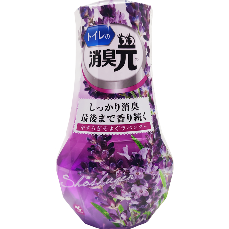 小林制X（KOBAYASHI）日本进口去异味除臭剂室内空气清新剂芳香剂厕所用消臭元（薰衣草香）400ml