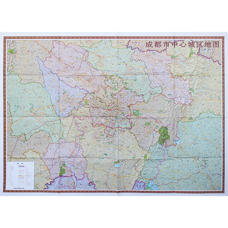 四川省地图 成都中心城区图 21市州地图 共23幅 1.1x0.