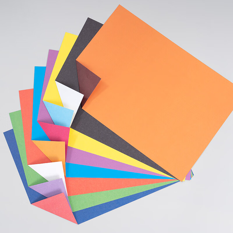 正方形双面双色不同色纯色幼儿园儿童手工折纸叠纸卡纸 a4长方形58张