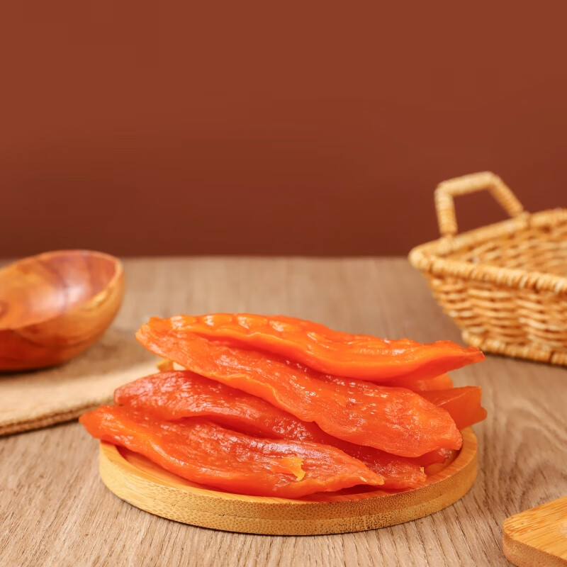 世纪嘉果福建风味去皮倒蒸红薯干三蒸三晒地瓜干老式软糯无油原味 红薯干【真空独立装】 500g/袋