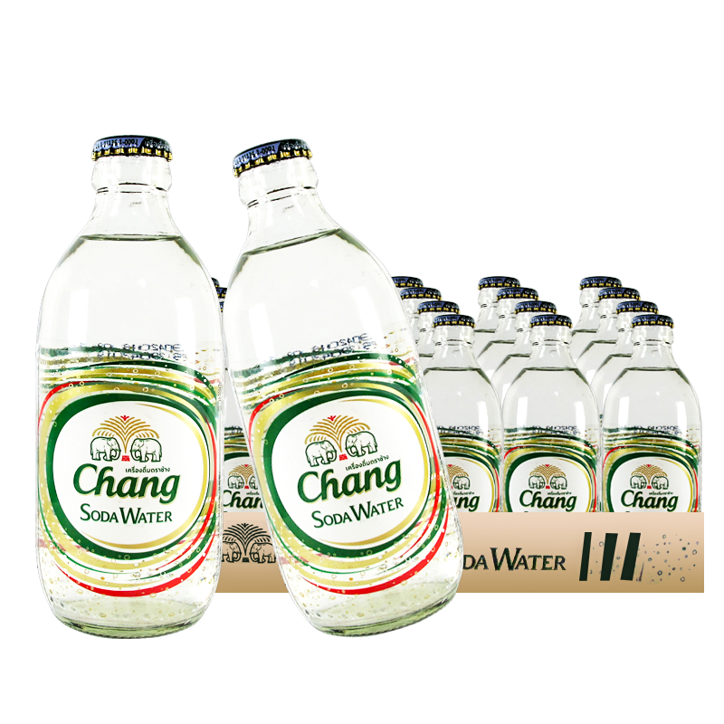 泰象 泰国进口chang苏打水饮料气泡水含气饮料 【原味】325mL*24瓶