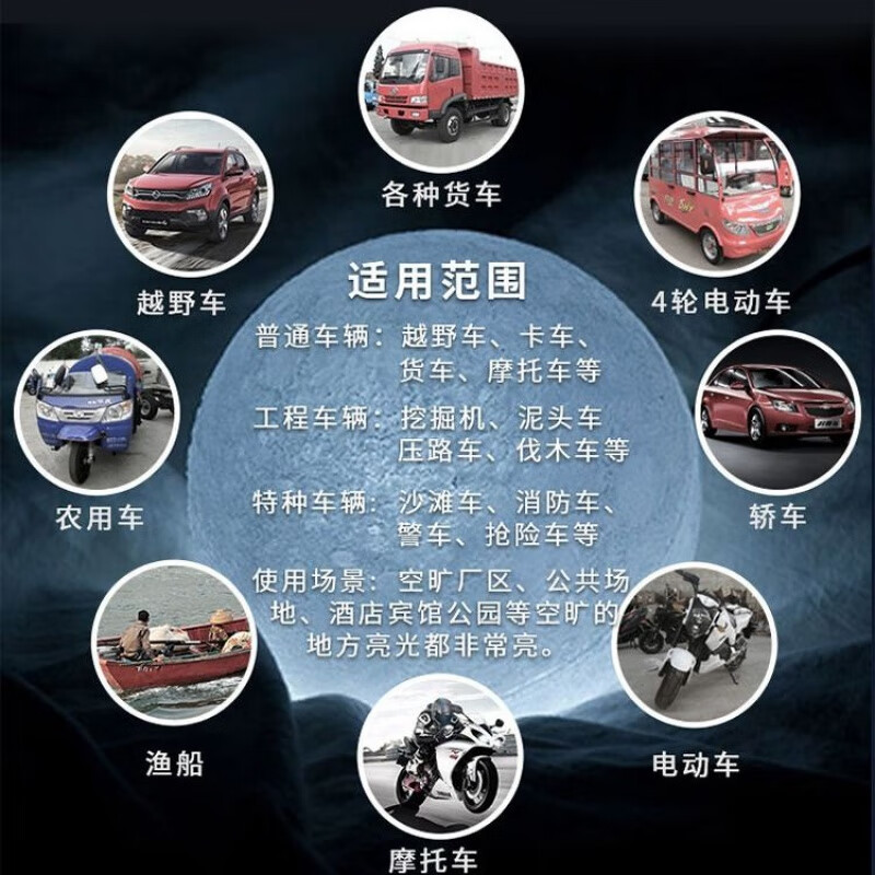 FANCYCHIC长条灯led汽车射灯12v24v大灯货车射灯杠灯中网爆闪灯收割强光 188瓦30厘米白光 灯+螺丝支架（无点烟器线组可接电瓶用）