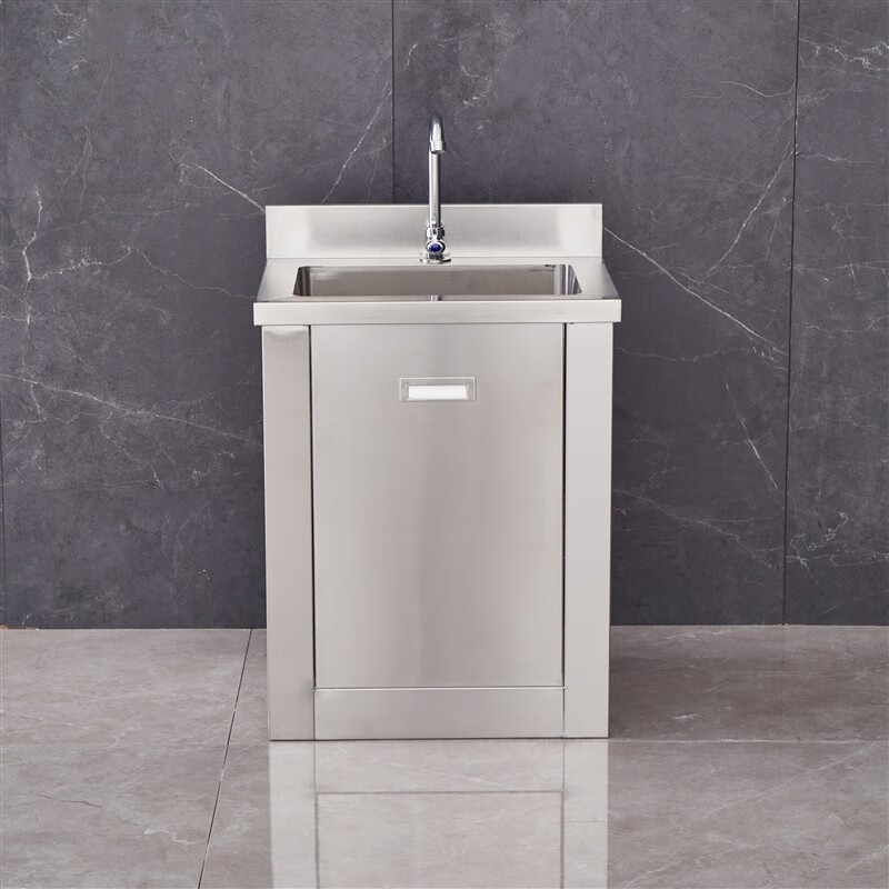 净化车间洗手池 不锈钢洗手池洁净净化车间水池拖把柜脚踏感应洗手台