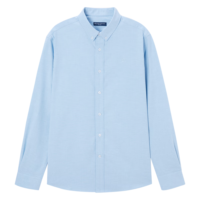 京东京造男士全棉牛津纺短袖衬衫商务休闲直身版蓝色价格走势及评测推荐