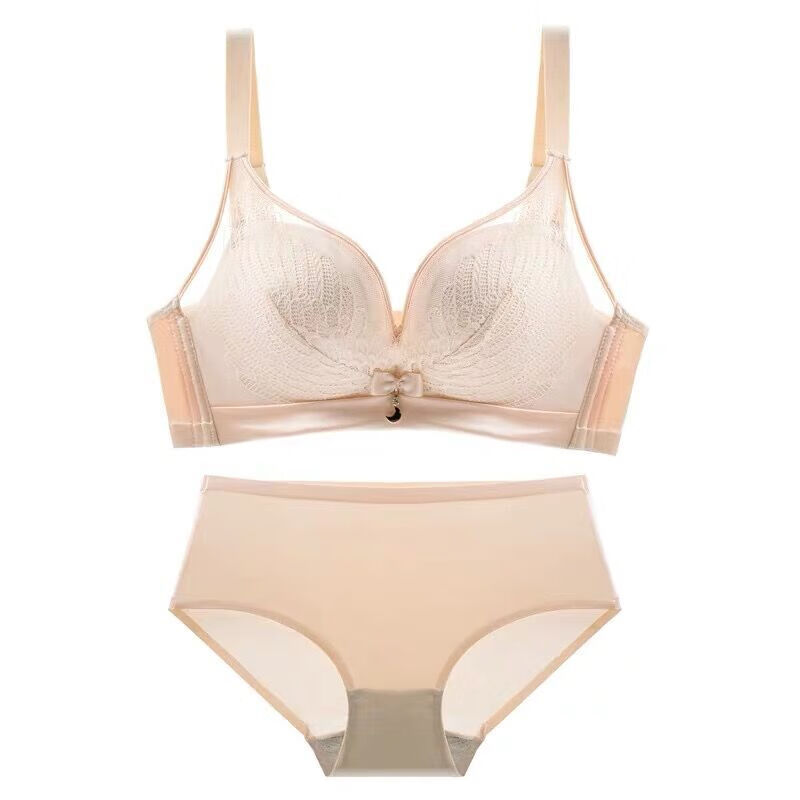 肤色胸罩文胸加厚聚拢调整型套装钢圈