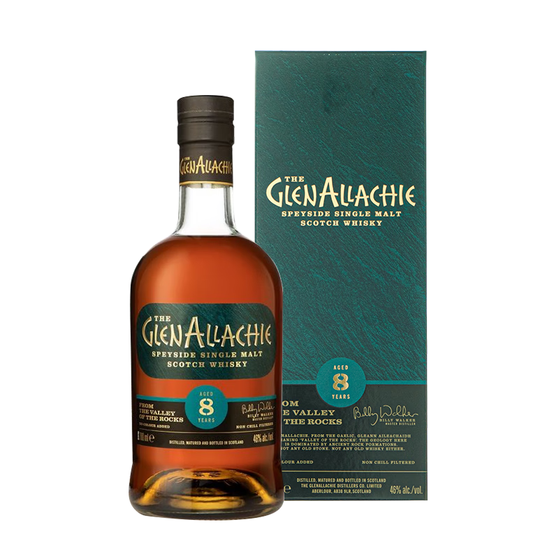 GlenAllachie 格兰纳里奇 单一麦芽苏格兰威士忌 原装进口洋酒 格兰纳里奇8年雪莉桶