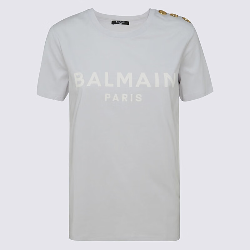 欧洲直采 BALMAIN/巴尔曼 女装女士T恤YF0EF005BB02 SEK 灰色 M