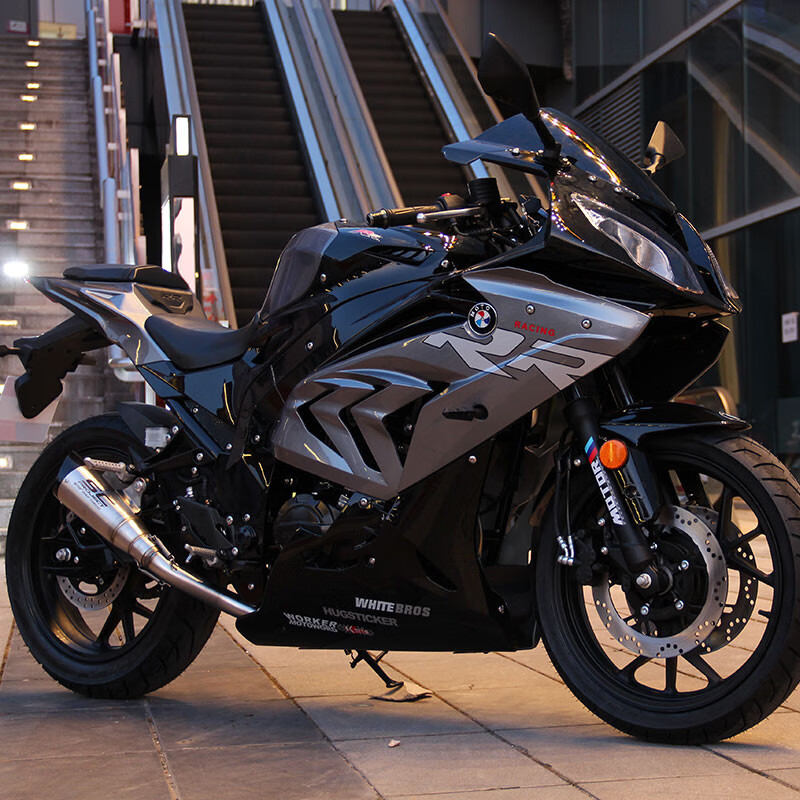 悦物耐典全新宝雕双r摩托车燃油跑车机车宝马款式摩托车重机车整车可