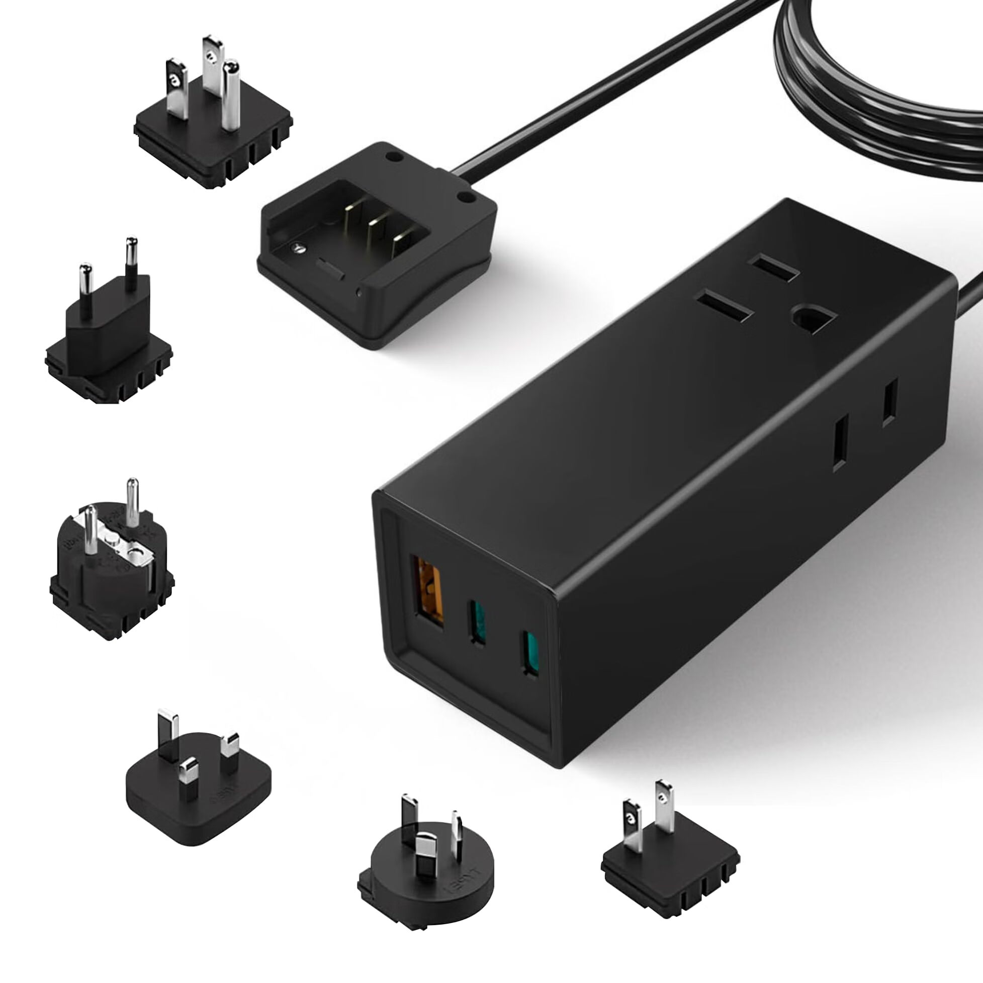 Ceptics 65W 世界旅行适配器 3 个 USB PD 3.0 充电器