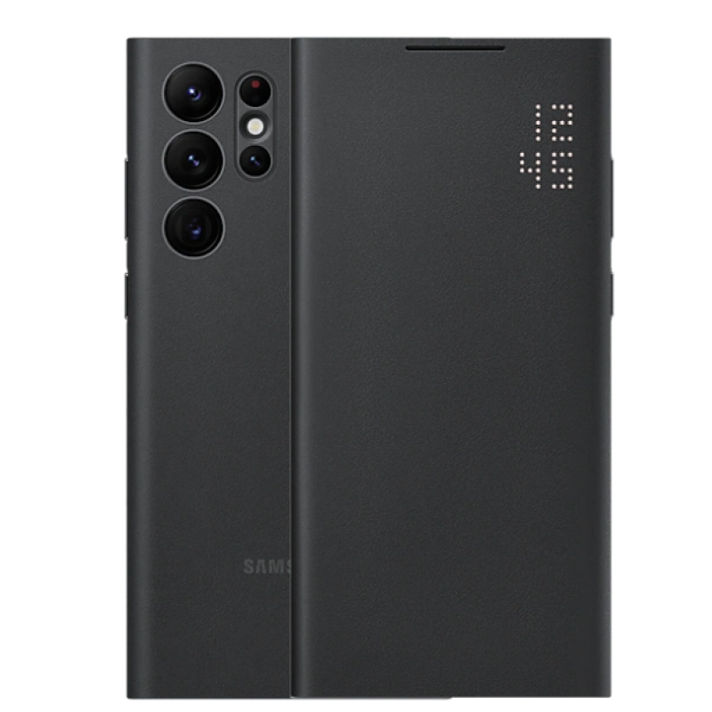 适用于三星s22  智能led保护套(黑色现货) 三星s22 ultra