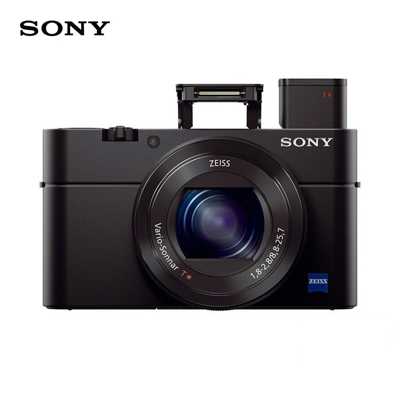 索尼(SONY)RX100M3 黑卡数码相机Vlog拍摄 1英寸大底(蔡司24-70mm F1.8-2.8镜头 WiFi/翻转屏 黑卡3)