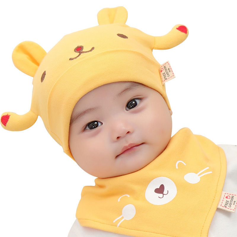 婴儿帽子秋冬婴幼儿0-12个月宝宝夏季纯棉新生婴儿儿可爱初生胎帽 20