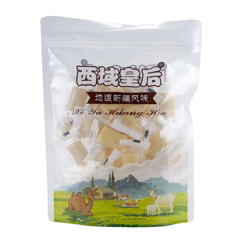 西域皇后新疆奶醇酸奶疙瘩奶制品零食奶塊獨立小包兒童零食 4袋裝（500gX4袋）新疆奶醇
