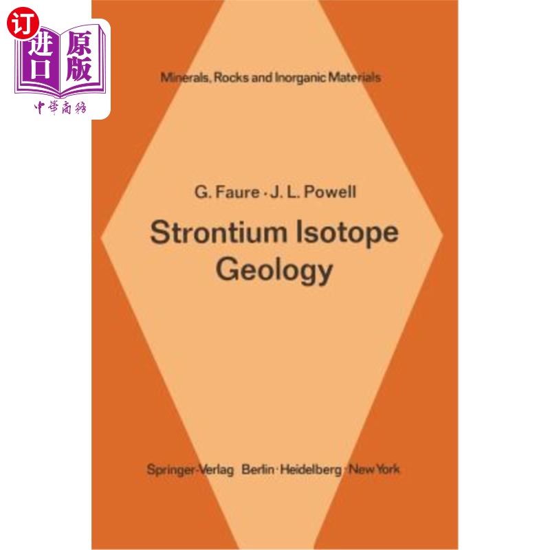 海外直订strontium isotope geology 锶同位素地质学