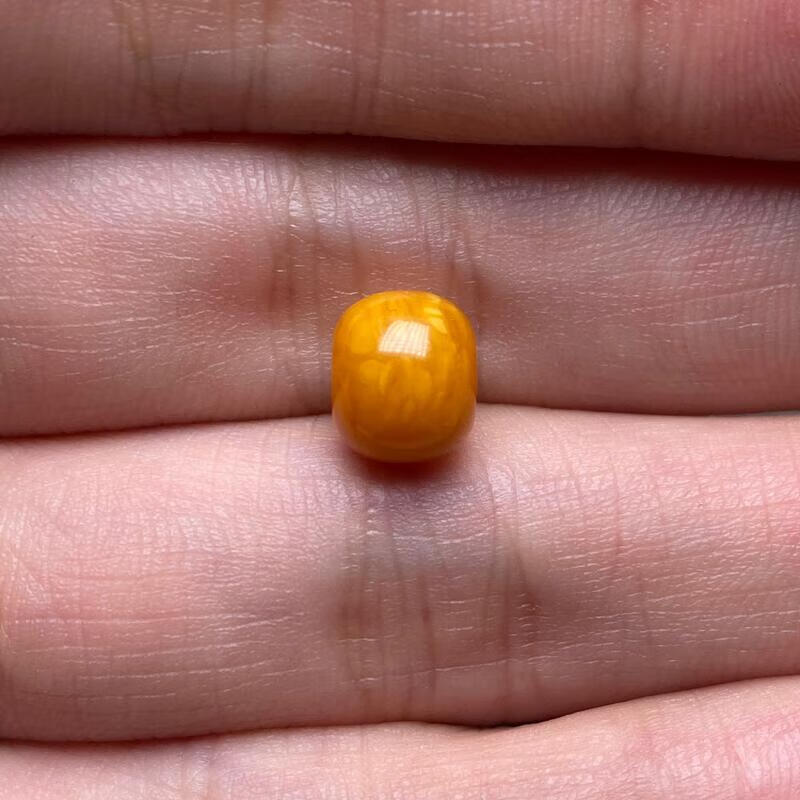 天竺阁天然俄料老蜜蜡花蜡妖花老型桶对珠散隔珠金刚星月菩提手串链