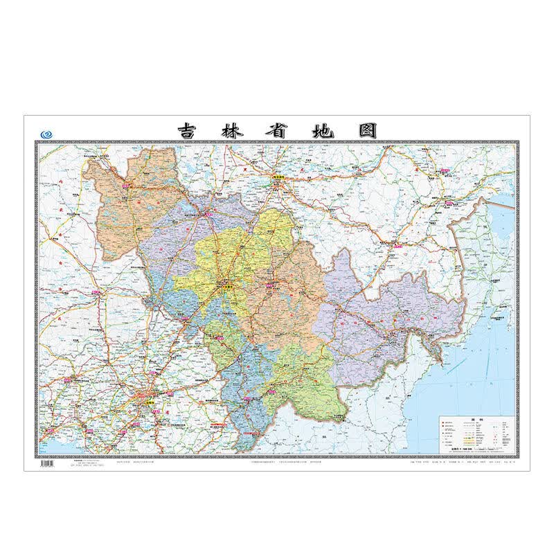 2022年吉林省贴墙款 1.06米家用客厅学生高清防水版X 吉林省地图