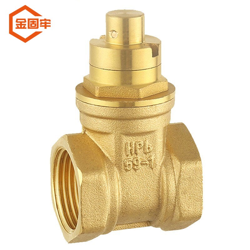 磁性锁闭闸阀 自来水黄铜球阀 内螺纹防盗锁闭阀(不含钥匙)dn50