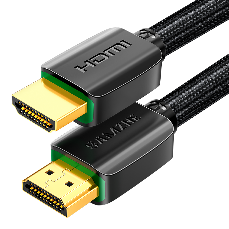 SAMZHE 山泽 HDMI线2.0版 4k数字高清线 3D视频线 笔记本电脑连接电视投影仪显示器连接线 黑色1米