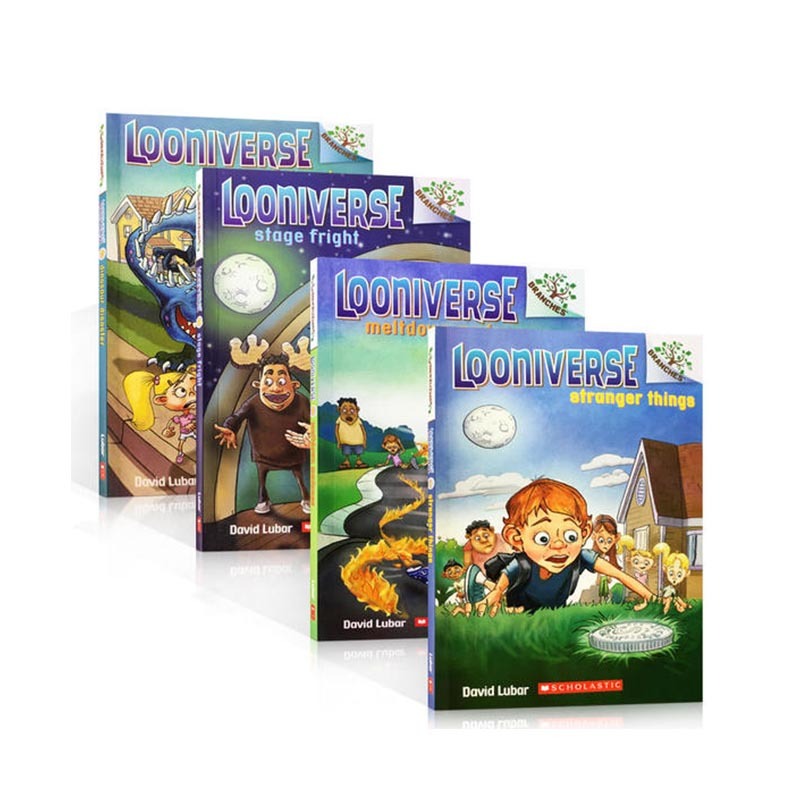 LOONIVERSE 怪诞世界4册480L  Scholastic 学乐大树系列 进口英文原版图书