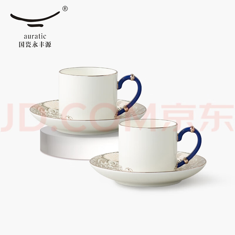 国瓷永丰源宫廷风先生瓷海上明珠4头咖啡杯碟简约情侣咖啡具茶杯