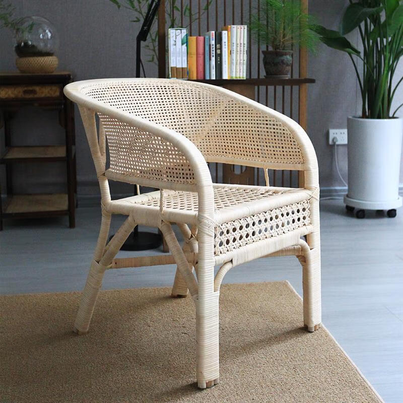 花乐集腾椅 编 天然藤椅 天然藤皮编织办公椅老式休闲家用编织 用编织