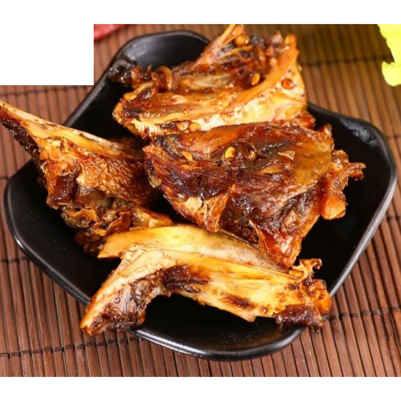 宜享健康干腊鱼嘴巴500g 烟熏鱼下巴三角私厨熟食半成品鱼角二份