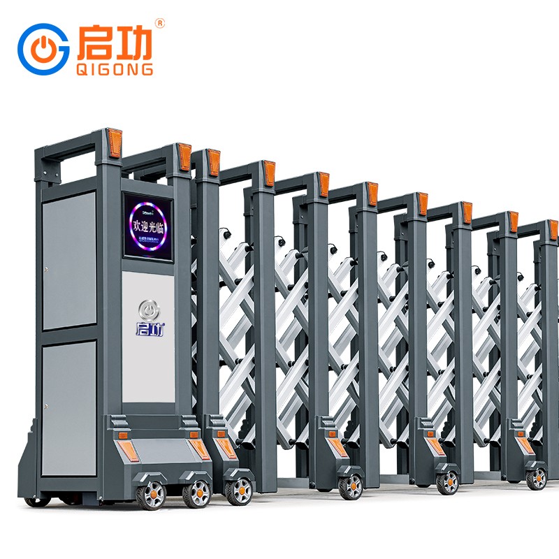 启功电动伸缩门平移推拉大门学校小区电动大门 qg-ssm33847