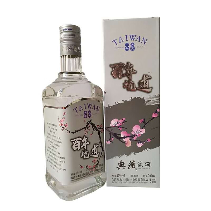 百年坑道【taiwan 88】百年坑道42度淡丽高粱酒台湾风味清香型白酒700