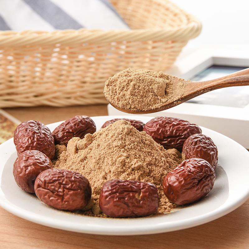 现磨红枣粉500克大枣粉纯枣粉 纯大红枣粉粉粉冲饮代餐粉