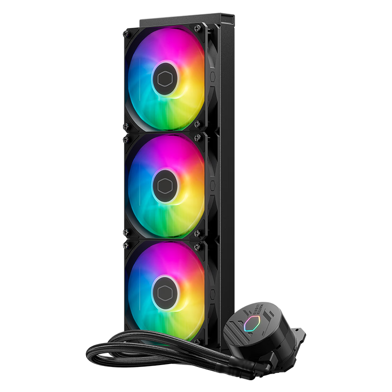 酷冷至尊(CoolerMaster)冰神B360Core 水冷散熱器 多平臺扣具 LGA1700 增大冷頭銅底 ARGB效能扇 TDP280W