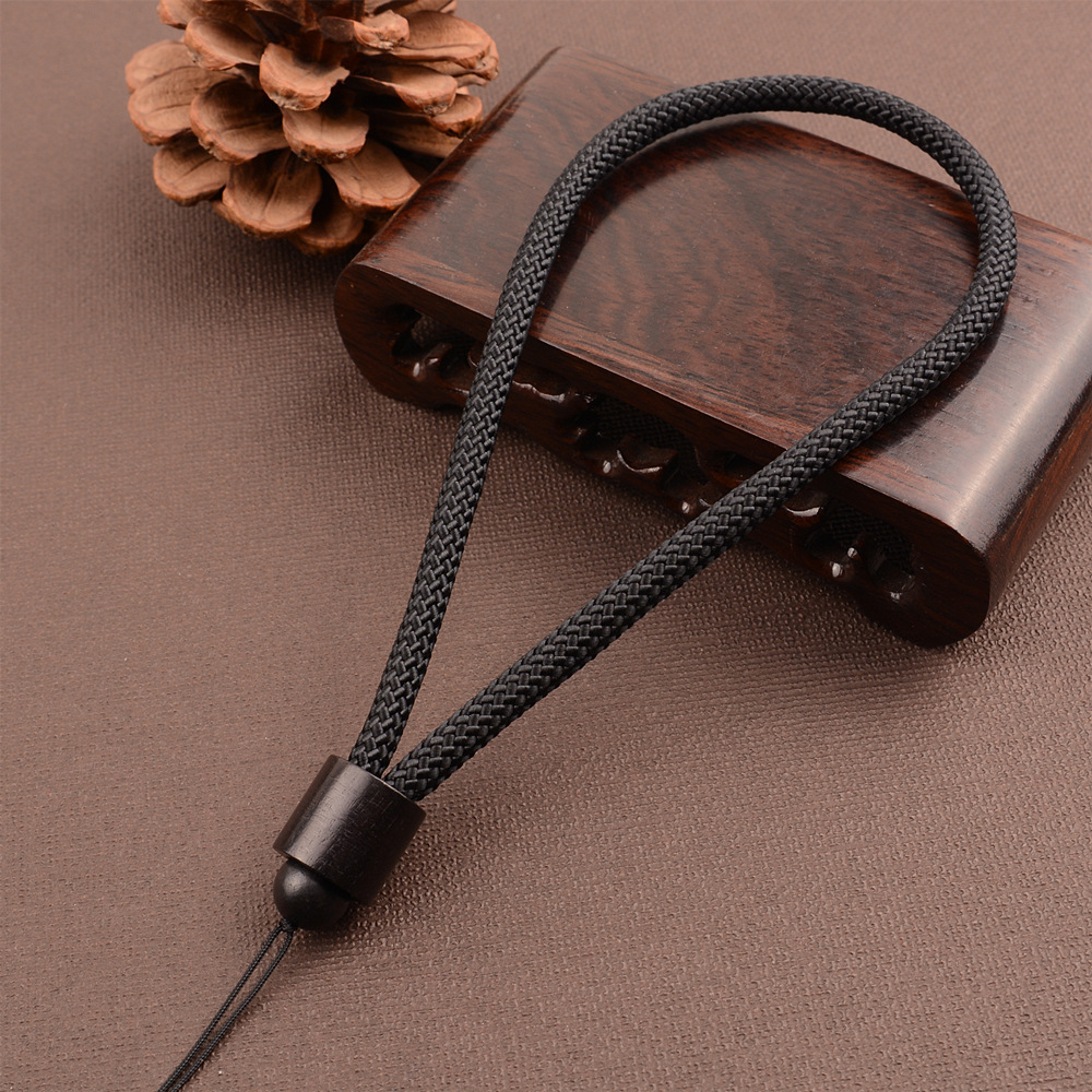 加粗手工编织车钥匙挂绳短款手玩把件绳子手把件文玩绳把玩绳 黑色