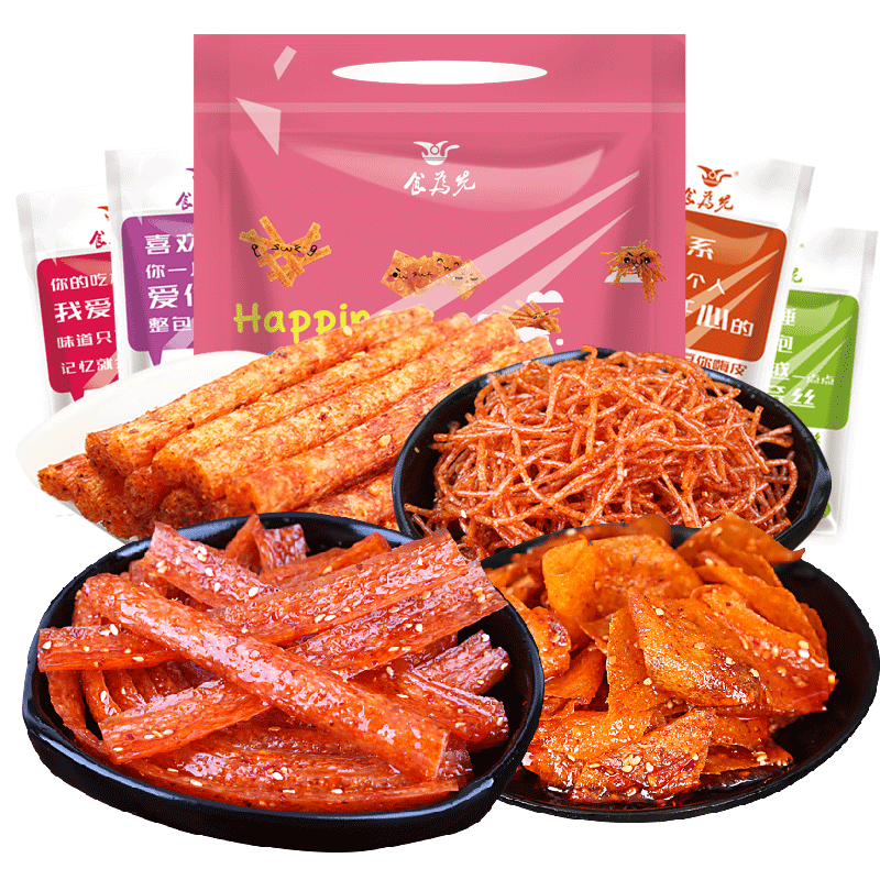 手机查看价格走势，推荐酷兮兮儿时味道湖南特产网红辣条大礼包