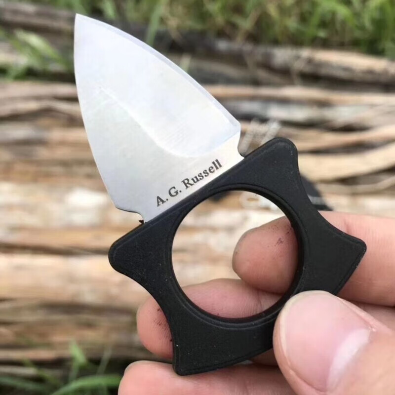 宰搂防身武器指环指虎合法虎指四指拳虎齿户外刀edc刀随身防60以下20m 高硬度指环