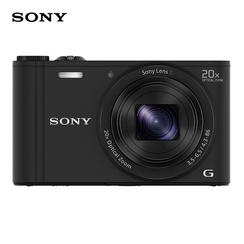 索尼（SONY） DSC-WX350 便携数码相机/照相机/卡片机 黑色（约1820万有效像素 20倍光学变焦  Wi-Fi遥控）