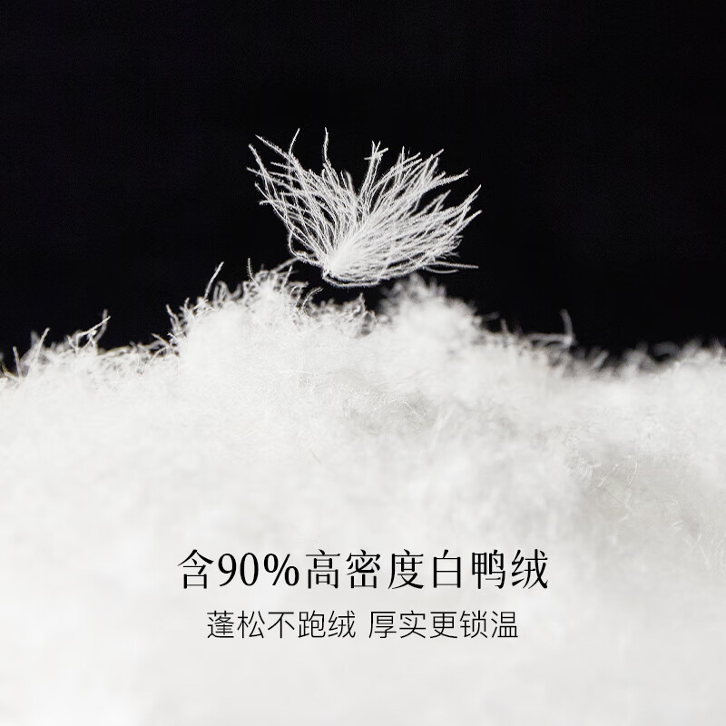 乙来（EASTERN LIGHT）【100%进口SOLOTEX纱线】2025冬季长款羽绒服大衣外套新年战袍 普鲁士蓝 M