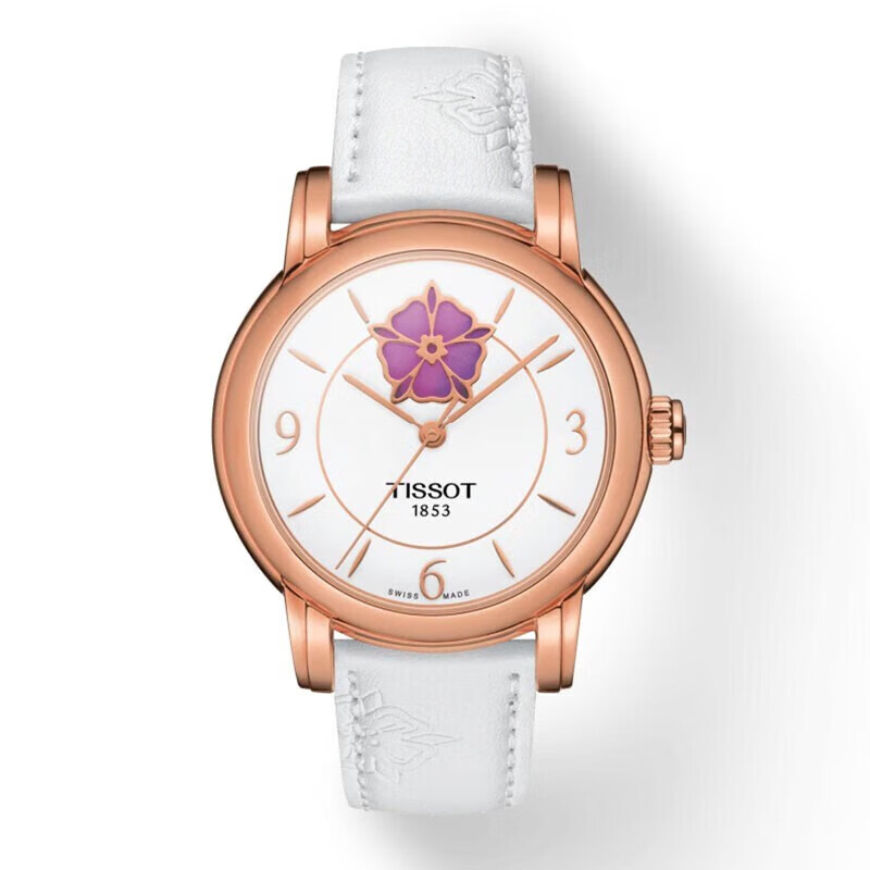 天梭(tissot)瑞士手表 心媛系列 淑女风时尚腕表 自动机械表女表 玫瑰