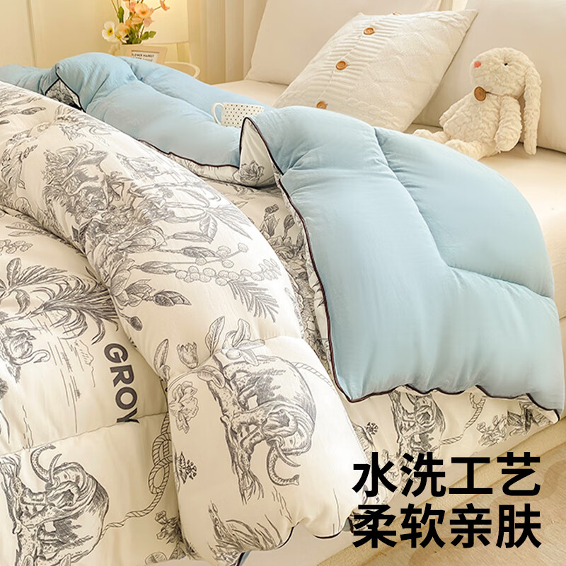 匹鲁儿童被子A类四季抗菌春秋被冬季加厚学生宿舍家用床上保暖被子 格罗伊（7A抗菌） 150*200cm（3斤）