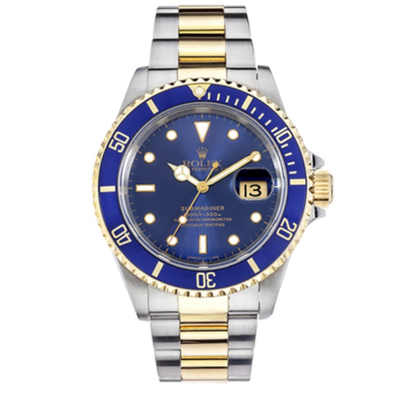 【二手95新】劳力士/rolex潜航者系列自动机械男表16613蓝水鬼