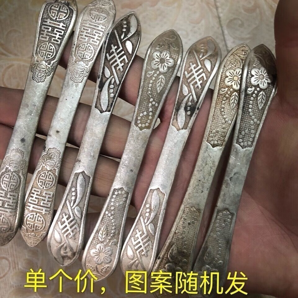 神至古玩古董收藏 清朝银发簪清代老银簪子发簪银器收藏sn1684
