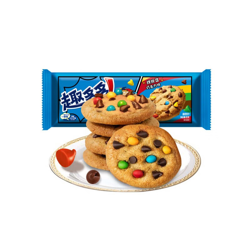 趣多多缤纷逗巧克力味曲奇饼干85g*1袋